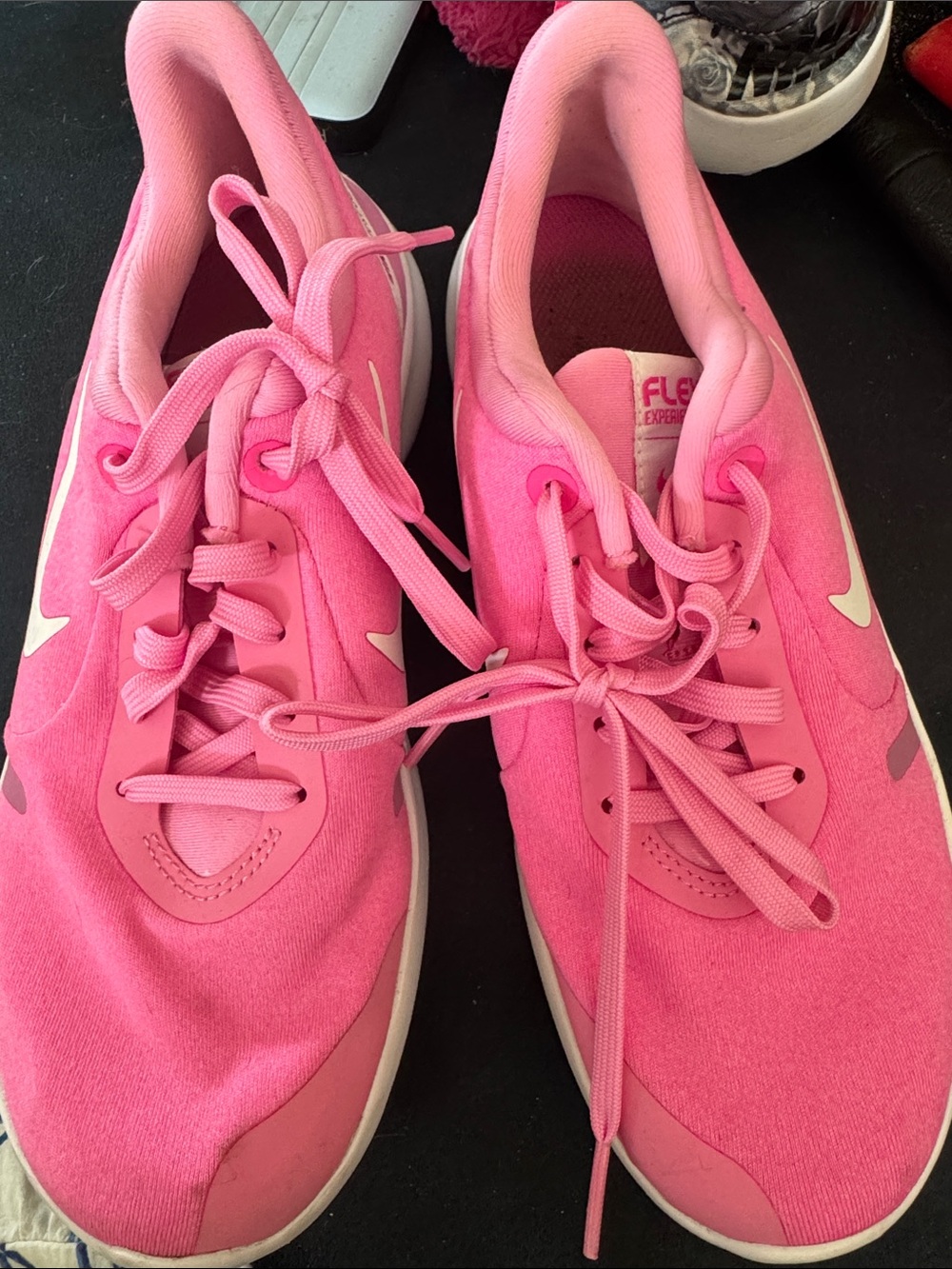 Nike Women's Pink Athletic Sneakers with White Swoosh